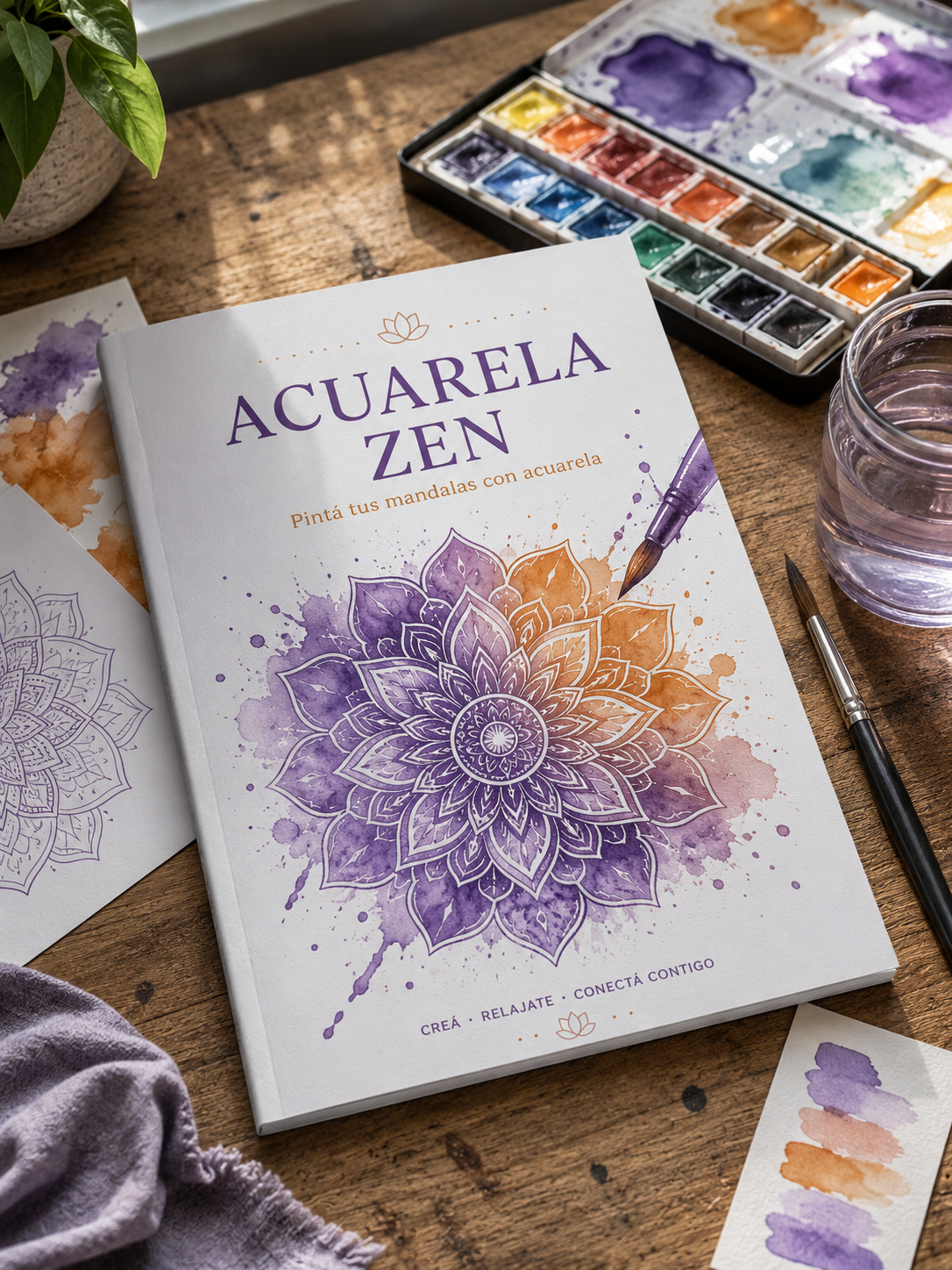 Acuarela Zen — Pintá tus mandalas con acuarela y conectá con tu interior