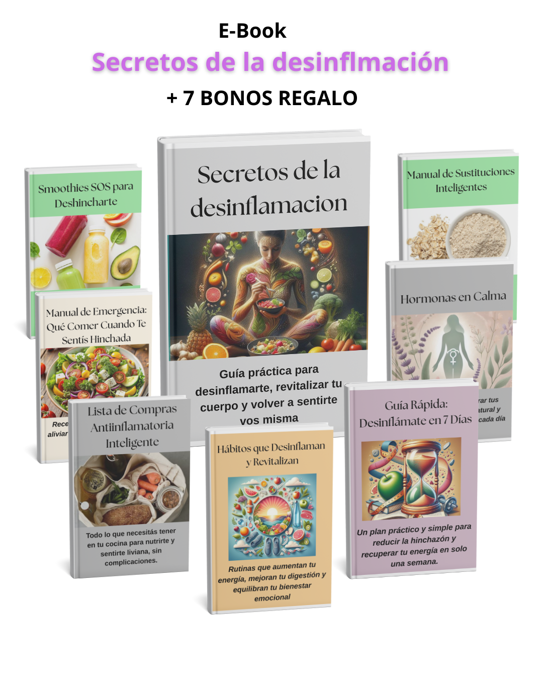 Secretos de la desinflamación: Guía práctica para desinflamarte y revitalizar tu cuerpo